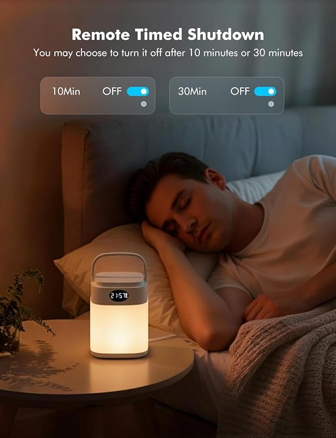 YHW RGB Touch Table Lamp, Dimmable Small RGB Bedside Bed Lamp for Bedroom, Cordless LED Night Desk Lamp Rechargeable Color Changing Nightstand Mood Cozy Lamp for Living Room Baby Nursery.