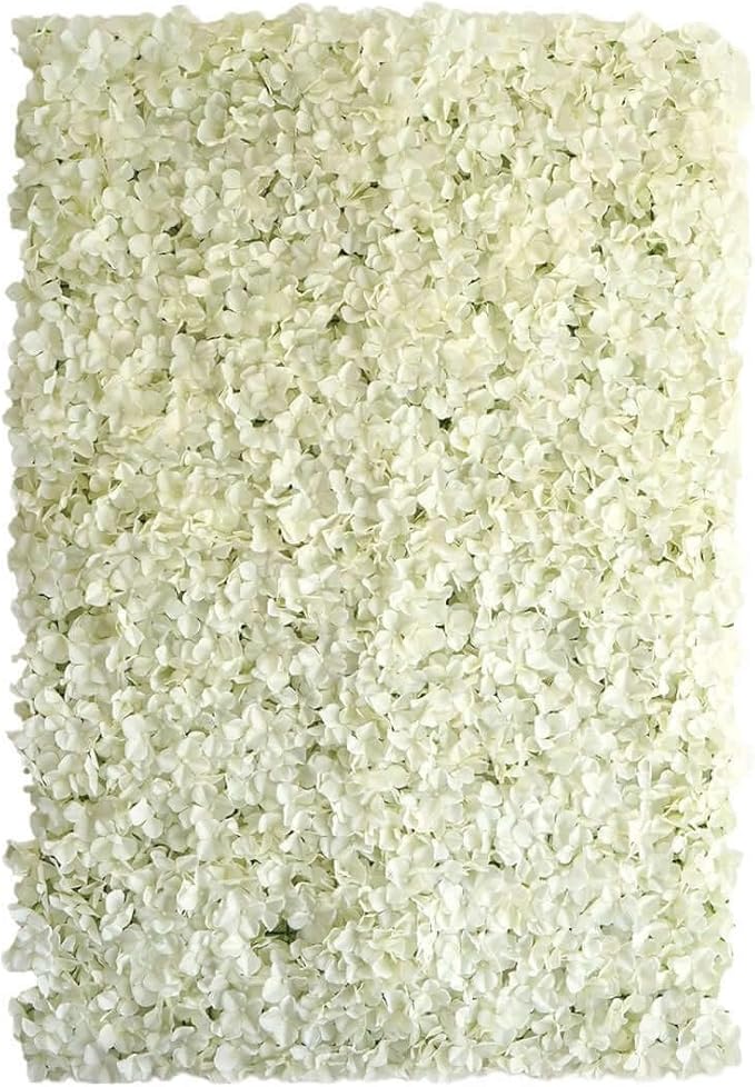 Efavormart 4 PCS Cream Silk Hydrangea Flower Mat Wall Wedding Event Decor for DIY Centerpieces Arrangements Party Decorations