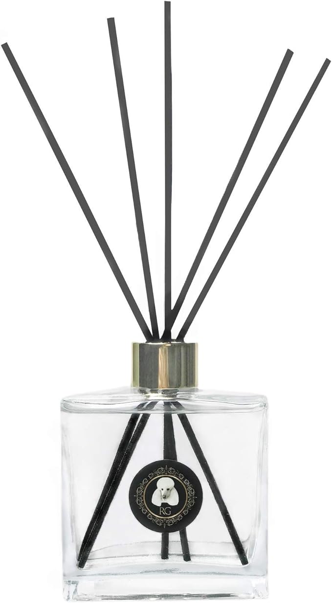 Rainier’s Gifts Reed Diffuser Set (French Country Rose Garden) - Scented Oil Diffuser Sticks - Home Fragrance Aromatherapy Air Freshener 6.5 fl oz