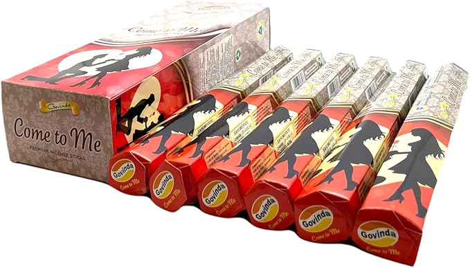 Govinda Premium Incense - 120 Sticks, Masala Coated (Come to Me)