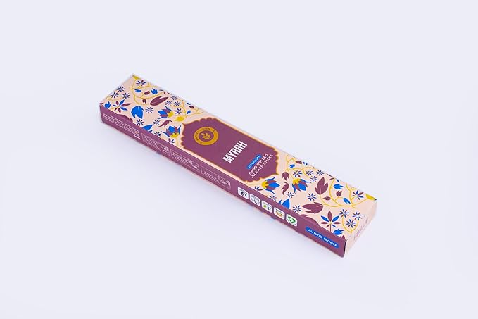 Incense Sticks Gift Pack – 6 Fragrances x 20 Sticks Each, Hand Rolled Insents with Incense Holder – Bharath Darshan Forest Kasturi Cute Cuddle Bloom Rose Aura Cleansing Myrrh