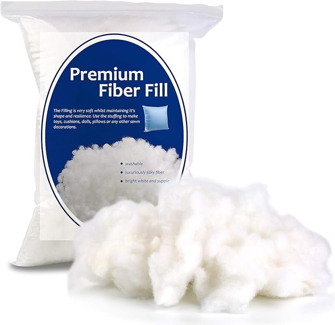 Bupete 3.5oz/100g Polyfill Stuffing, (1.8oz~4.18lb) Premium Stuffing for Stuffed Animals, Stuffing for Crafts, Resilience Poly Fil Crochet Stuffing, Fluff Stuffing Fill Fiber for Stuffed Animal Crafts
