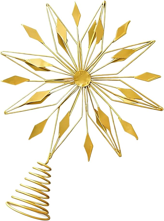 Irregular Christmas Tree Toppers Star Shape Tree Top Ornament Festival Accessory Home Adornment Star Ornament
