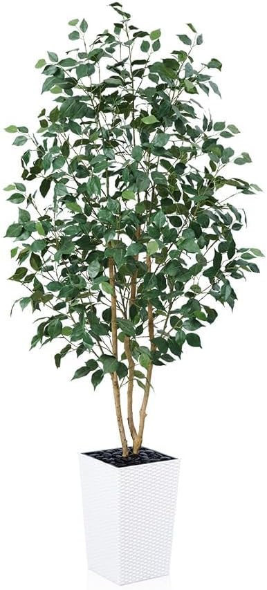 Artificial Olive Tree 6ft, Tall Fake Tree for Indoor & Outdoor Decor with Black Pot & Pebbles, UV Resistant Silk Leaves, Realistic Faux Potted Plant for Living Room,Office,Home Decor,VN137