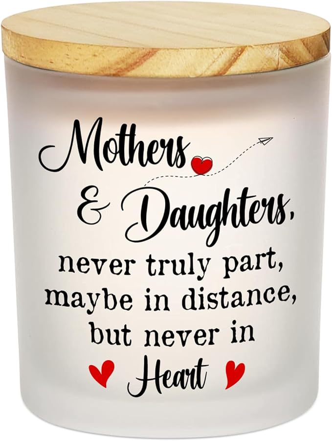 TEEZWONDER Christmas Birthday Gifts for Mom from Daughter - Long Lasting Vanilla Lavender Candle 10 oz - Birthday Gifts for Mother Mama Grandma, Mom Daughter Gift Ideas, Scented Candles for Women