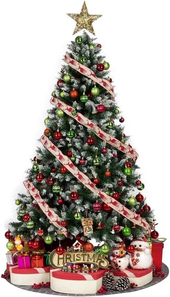 Small Size 28ct shatterproof Christmas Ball Ornaments in 4 Classic finishes for Christmas Tree Decoration (Lime Green, 1.57“ Mini Size)