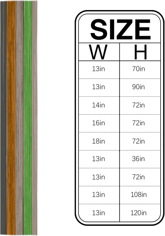 Farmhouse Cotton Linen Table Runner Extra Long 120 inches- Urbane Bronze Retro Rustic Barn Wood Texture Ombre Brown Orange Green Non-Slip Rectangle Settings Decor for Kitchen Home Dining Holiday