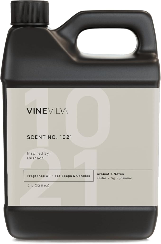VINEVIDA Scent NO. 1021 Fragrance Oil - 32oz (2lbs) - Inspired by: Cascade Fragrance Oil for Candle Making - Made in USA Candle Scents Scents for Soap Making