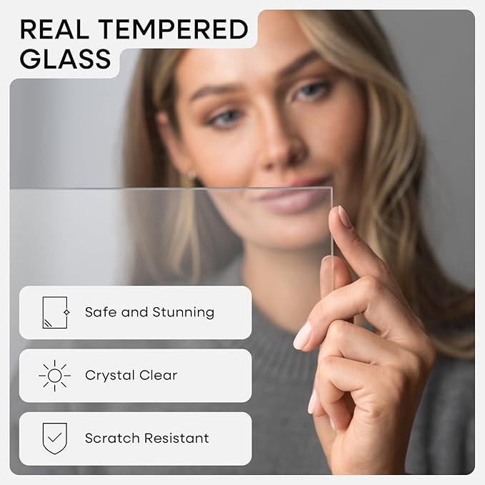 Homeforia 5x7 Picture Frame Black, High End Metal 5 x 7 Black Frames with Mat 4 x 6 for Art, 5x7 Desk Frame Matted to 4x6 inch Photo, 5 by 7 Wall or Tabletop Frames, Tempered Glass, Wall Kit, Set of 3