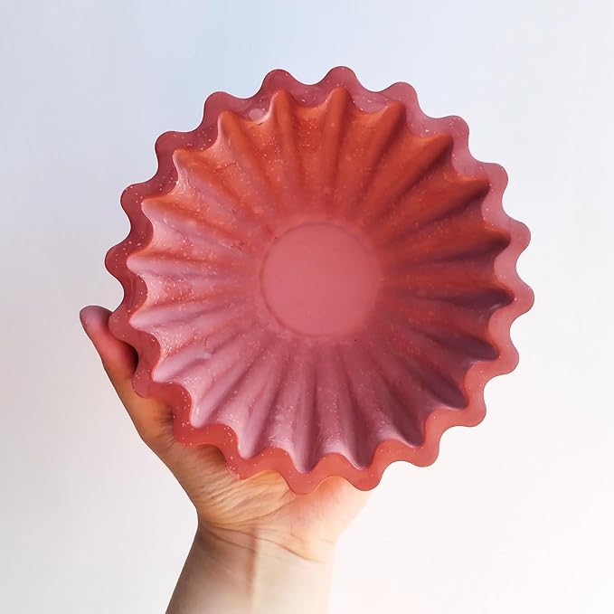 Wehous Unique Bowl Resin Molds, 3D Candle Holder Container Resin Concrete Silicone Molds, Jewelry Holder Trinket Storage Tray Plate Candy Holder Plant Pot Mold for Casting Clay Craft Ornament