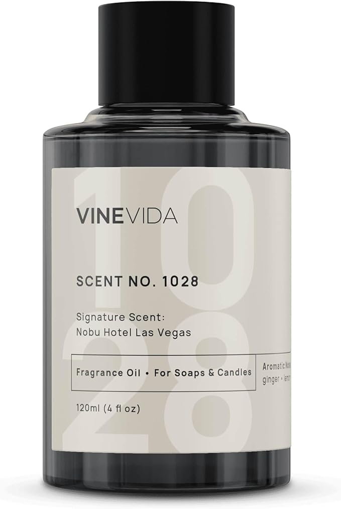 VINEVIDA Scent NO. 1028 Fragrance Oil - 120mL (4oz) - Inspired by: Nobu Hotel Las Vegas Fragrance Oil for Candle Making - Made in USA Candle Scents Scents for Soap Making