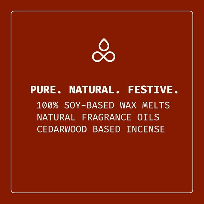 Pine Christmas Tree Scent Sticks - 20 Incense + 3 Wax Melts Ornaments in Xmas Stars & Reindeer Shape (Mulled Wine Aroma) | Scented Christmas Hanging Decorations for Trees