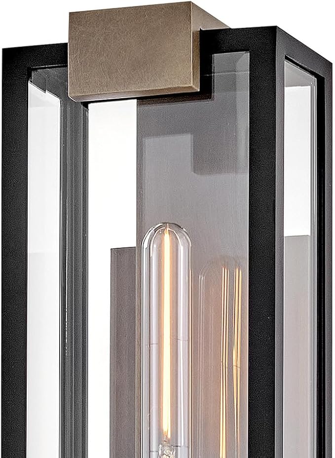 Hinkley Bergen Small Wall Mount Lantern, Black