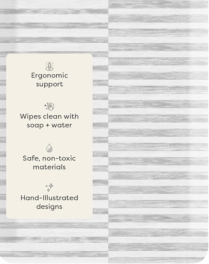 House of Noa Nama Standing Mat – Anti-Fatigue Cushioned Kitchen Mats for Floor | Ergonomic Bounce-Back Foam Kitchen Mats | Anti-Fatigue Mats for Kitchen & Standing | Reese Ash | 22" x 54"