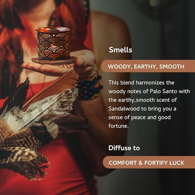 Palo Santo & Sandalwood Smokeless Incense Bricks Refill | 3 x 9 Bricks | Aromatherapy | Smudging | Made with Essential Oils | Natural Air fresheners for Home | Spiritual Meditation Accessories