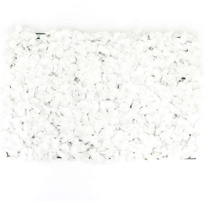Efavormart 4 PCS White Silk Hydrangea Flower Mat Wall Wedding Event Decor for DIY Centerpieces Arrangements Party Decorations