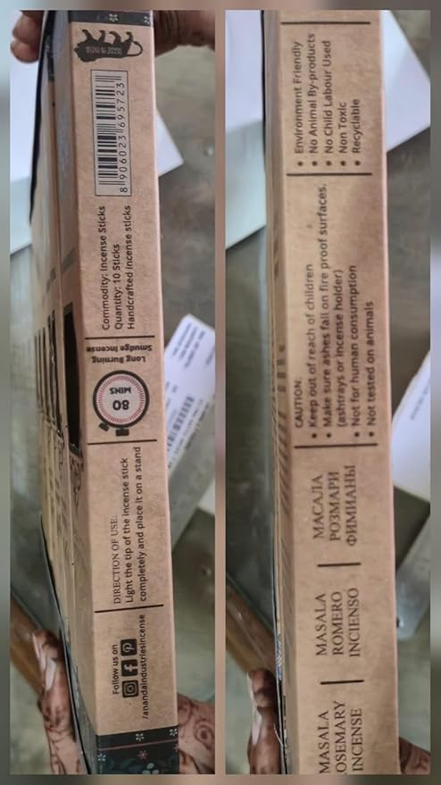 Himalayan Masala Smudge Incense | Patchouli, White Sage, Rosemary, Lemongrass, Sandalwood, Lavender | 60 Sticks + 6 Dhoop | Handcrafted for Meditation, Puja & Cleansing