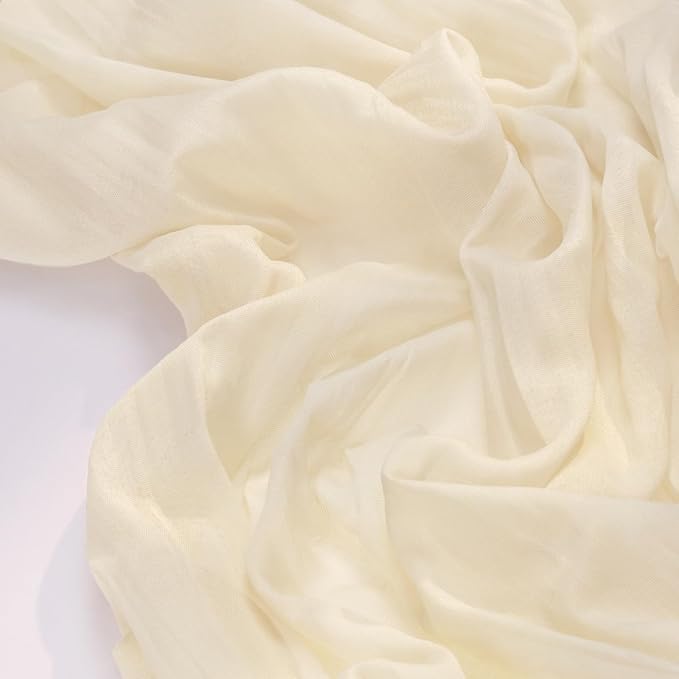 Socomi 10pcs Beige Valentine's Day Cheesecloth Table Runner Boho Rustic Gauze 120 inch 10FT Cheese Cloth Runner for Wedding Party Baby Shower Birthday Home Decor Holiday Decorations