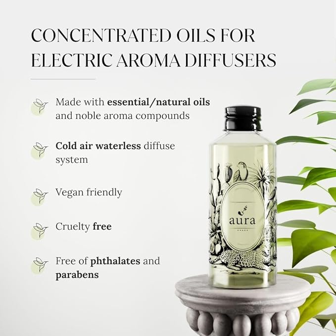 A U R A - Antibes Fragrance Oil for Waterless Scent Diffuser - Inspired by Dior Addict | 1.7 fl oz / 50 ml Essential Oil Blend for Aromatherapy & Hotel Collection Diffuser