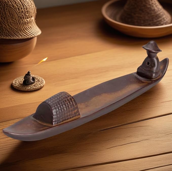 Ceramic Incense Stick Holder with 3 Holes - Reliable Ash Catcher for Multiple Sticks, Perfect for Meditation, Yoga, and Home Office Decor - Aesthetic and Functional Burner Base