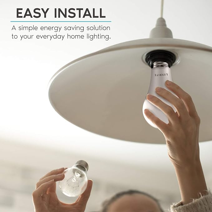 LUXRITE A21 LED Bulbs 150 Watt Equivalent, 2550 Lumens, 2700K Warm White, Dimmable Standard LED Bulb 22W, Energy Star, E26 Medium Base - Indoor and Outdoor (6 Pack)
