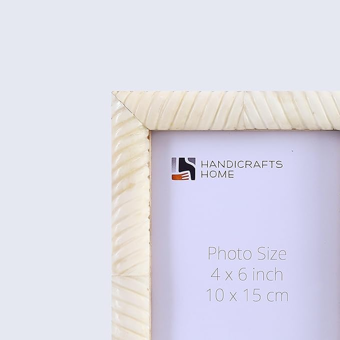 Handicrafts Home 4x6 Picture Frame - Vintage Style Wall Hanging & Desk Decor - Farmhouse Photo Frame for Living Room Office & Home Decor, Gift Picture Frame, Pre Wedding, Family Picture, Siren-Ligeia