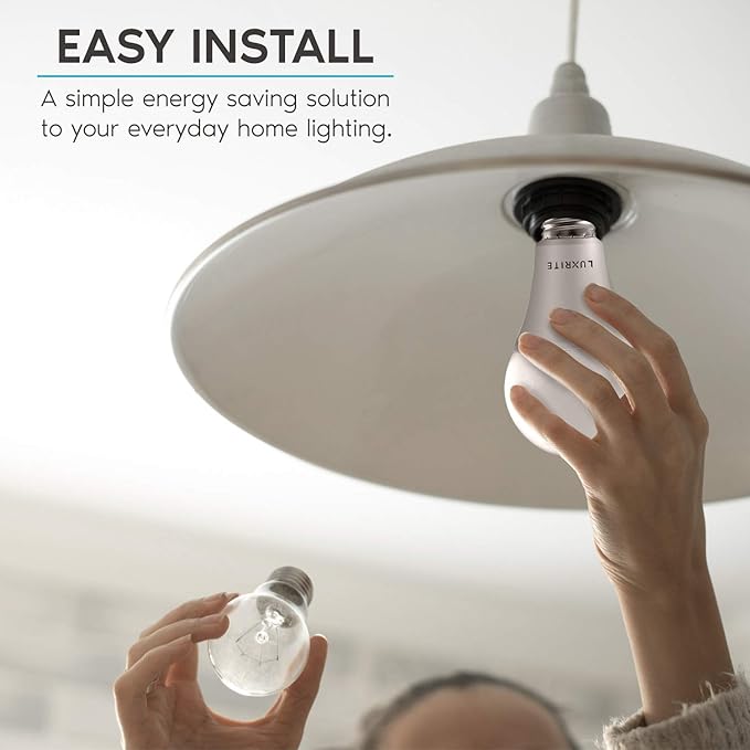 LUXRITE A21 LED Bulbs 150 Watt Equivalent, 2550 Lumens, 3000K Soft White, Dimmable Standard LED Bulb 22W, Energy Star, E26 Medium Base - Indoor and Outdoor (6 Pack)