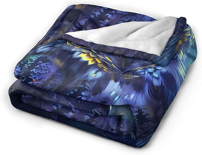 Tijuboni Owl Throw Blanket Owl Gifts for Girls Boys Women Men Kids Adults Soft Flannel Fleece Blanket for Couch Sofa Bed Home Decor 50"x60"