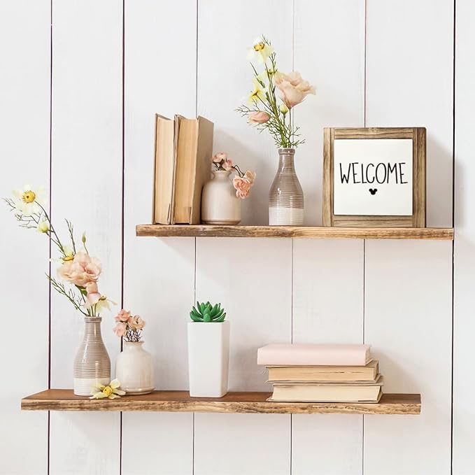 Welcome Desk Sign, Country Style Welcome Decor for Front Door Porch Entryway, Decorative Wooden Box Sign, Rustic Home Decor, Tabletop Decors, Housewarming Decors, 5.9×5.9 inches