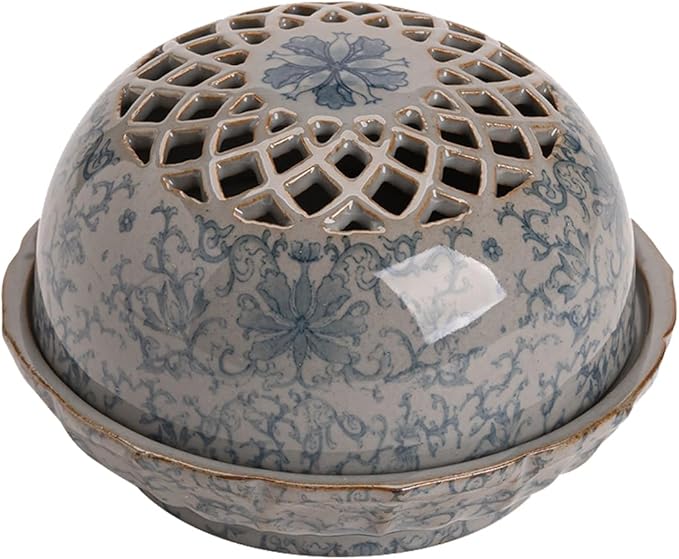Incense Burner,Mosquito Coil Holder Ceramic Incense Stick Holder,Incense Cone Holder,Elegant Cone Incense Burner Set for Office Yoga and Livingroom Decor Home (Width-4.26)