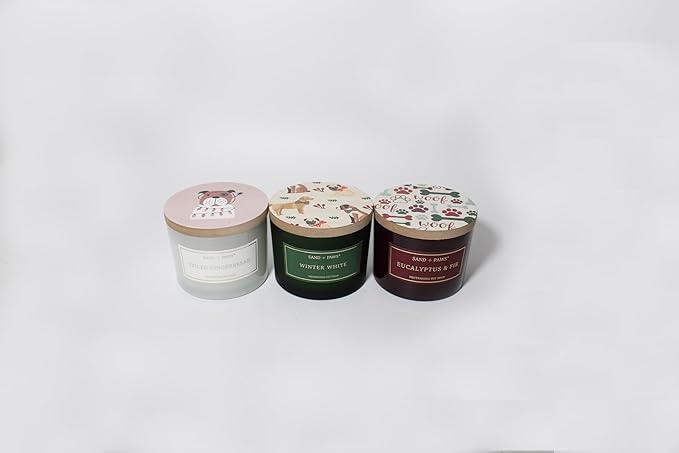 Sand + Fog Scented Candle - White Pine – Additional Scents and Sizes – 100% Cotton Lead-Free Wick - Luxury Air Freshening Jar Candles - Perfect Home Decor – 12oz …