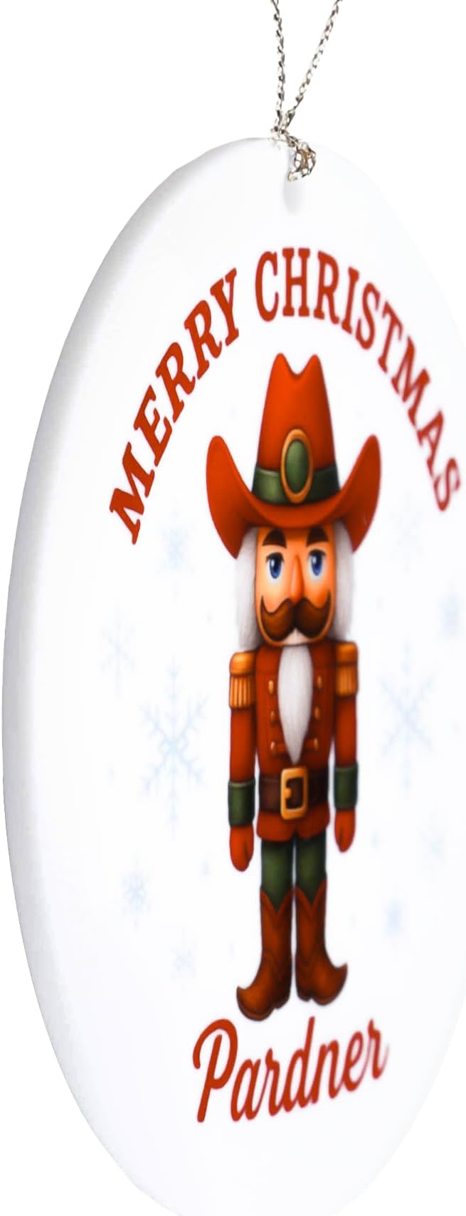 Nutcracker Ornaments for Christmas Tree, Western Cowboy Nutcracker Decor 2025, Unique Vintage Christmas Ornaments, Classic Holiday Hanging Tag, Rustic Acrylic Collectible Gift for Men.
