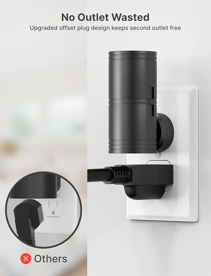 Night Light Plug into Wall, 4 Pack Dimmable LED Nightlight with Dusk to Dawn Sensor, Soft White Glow, for Hallway, Bathroom, Bedroom, Black