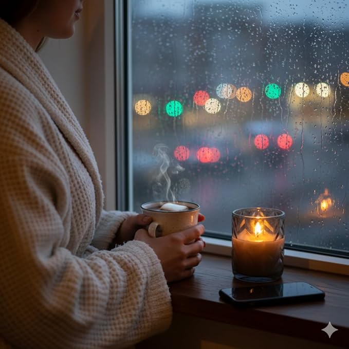 VENTA Glass Flameless Candles with Remote, Real Wax Moving Flame, LED Flickering Flameless Candles Battery Operated, Timer & Dimmer Features, Set - 3 Pcs. (4", 5", 6") (Ribbed Transparent Glass)