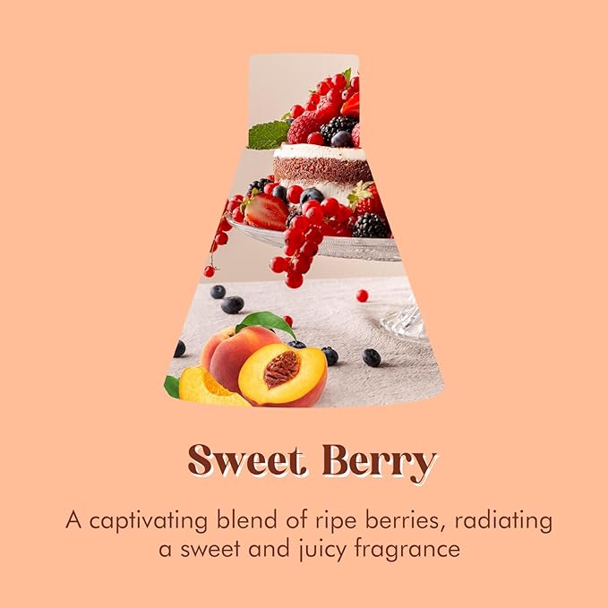 Reed Diffuser Set 3.4 oz, Berry Scent Diffusers for Home, Aromatherapy Diffuser for Room Office and Desk Decor