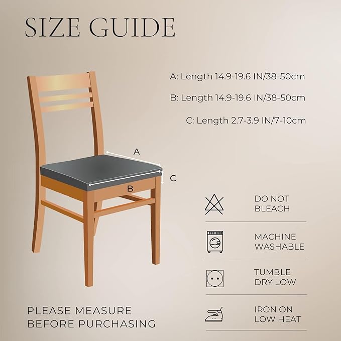 SearchI Stretch Dining Chair Seat Covers Set of 6, Soft Removable Washable Seat Covers for Dining Chairs, Dining Room Seat Cover Protector (Rear-Covered, Hexagon Blue)