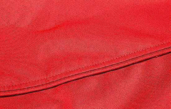 Eevelle Patio Rectangular Ottoman Cover with Marine Grade Fabric - Waterproof Outdoor Ottoman Cover - Furniture Set Covers for Ottoman - Easy to Install - (17" H x 48" L x 25" W, Red)