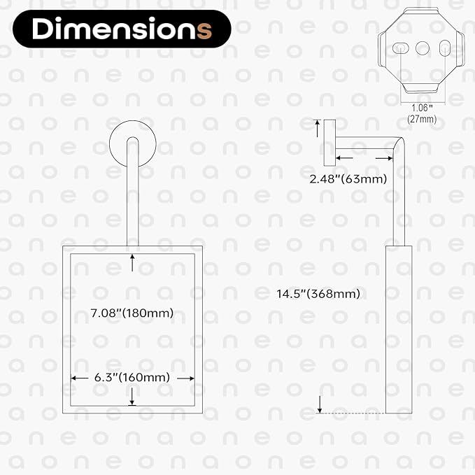 Towel Rack Black Hand Towel Ring Holder for Bathroom Wall Mount Stainless Steel Towels Hanger for Bathroom and Kitchen Decor, AN3005MB