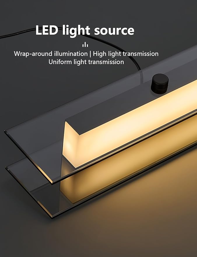 Glass Modern Black Linear Pendant Light - LED Hanging Kitchen Island Lights, Adjustable Dimmable Ceiling Fixtures, Minimalist Chandelier for Dining Room, Bar (74.8")