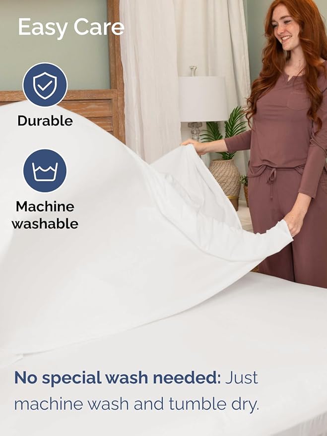 Extra Deep Twin Sheet Set - 4 Piece Breathable and Cooling Sheets - Hotel Luxury Bed Sheets Set - Easy Fit - Soft, Wrinkle Free and Comfy Sheets Set - Antique White Sheet Set with Extra Deep Pockets