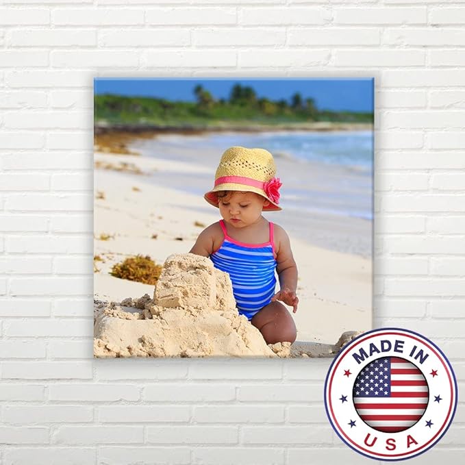 wall26 Personalized Photo to Canvas Print Wall Art - Custom Your Photo On Canvas Wall Art - Digitally Printed (12" x 12")