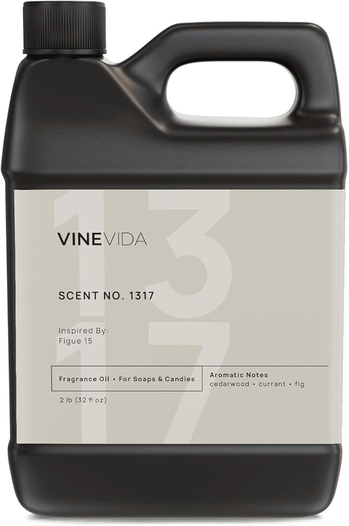 VINEVIDA Scent NO. 1317 Fragrance Oil - 32oz (2lbs) - Inspired by: Figue 15 Fragrance Oil for Candle Making - Made in USA Candle Scents Scents for Soap Making