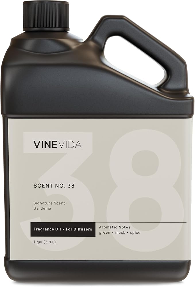 VINEVIDA [128 Fl Oz] Gardenia Fragrance Oil for Cold Air Diffusers, Essential Oils for Diffuser Oil Refill & Air Freshener Room Spray