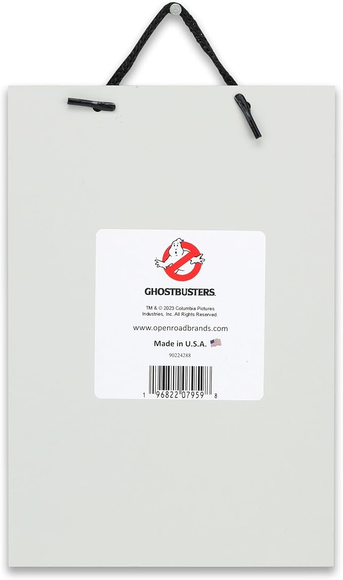 Ghostbusters I Ain't Afraid of No Ghosts Hanging Metal Sign - Funny Ghostbusters Sign for Movie Room or Halloween Decor