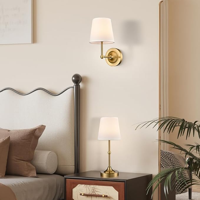 Cordless Table Lamp Rechargeable Lamp, 2 in 1 Battery Operated Portable Desk Lamp,Gold Small Table Lamp with Dimmable Magnetic LED Bulb,Wireless Light for Bedroom LivingRoom Office Bedside Night Lamp