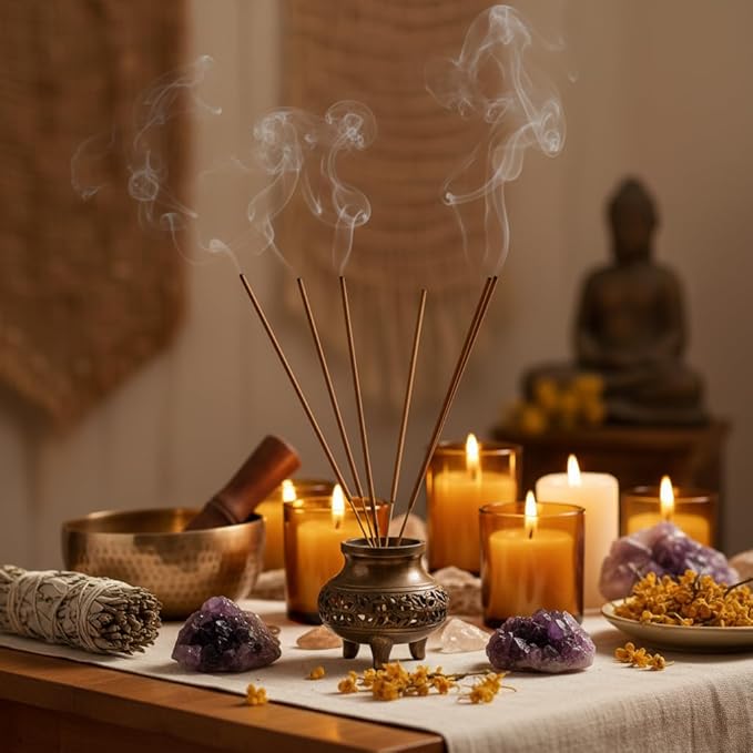 Seedlink Natural Osmanthus Incense Sticks (450 Pack) - Authentic Sweet Floral Scent for Relaxation, Meditation, Spiritual Cleansing - Slow Burning Incense for Aromatherapy, Yoga