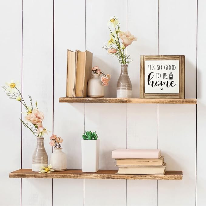 Home Decor Signs, Front Door Porch Decor, Decorative Wooden Box Sign, Farmhouse Tabletop Decors, New House Decors, Family Decoration Gift, It's So Good to Be Home Sign, 5.9×5.9 inches