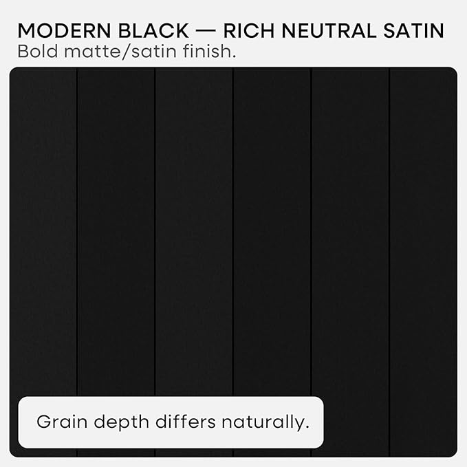 Homeforia Black Floating Shelves 36 inches Long, High End Solid Real Wood 36 inch Floating Shelf for Wall Mounted, Black Wooden 36in Floating Shelves, Heavy Duty Bracket, 36 X 6.5 X 1.75 in, Set of 4
