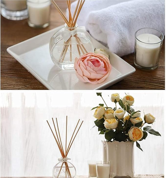 100 Pack Reed Diffuser,7 Inch Aromatherapy Diffuser Sticks-Natural Rattan Wood Reed Diffuser Sticks for Home Office Spa and Bed Room