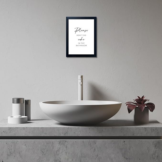 Black and White Bathroom Wall Art Please Dont Do Coke In The Bathroom Sign Home Picture Painting for Decor